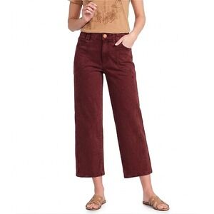 Democracy Petite Size 8P Skyrise Relaxed Straight Leg Cropped Denim Pants